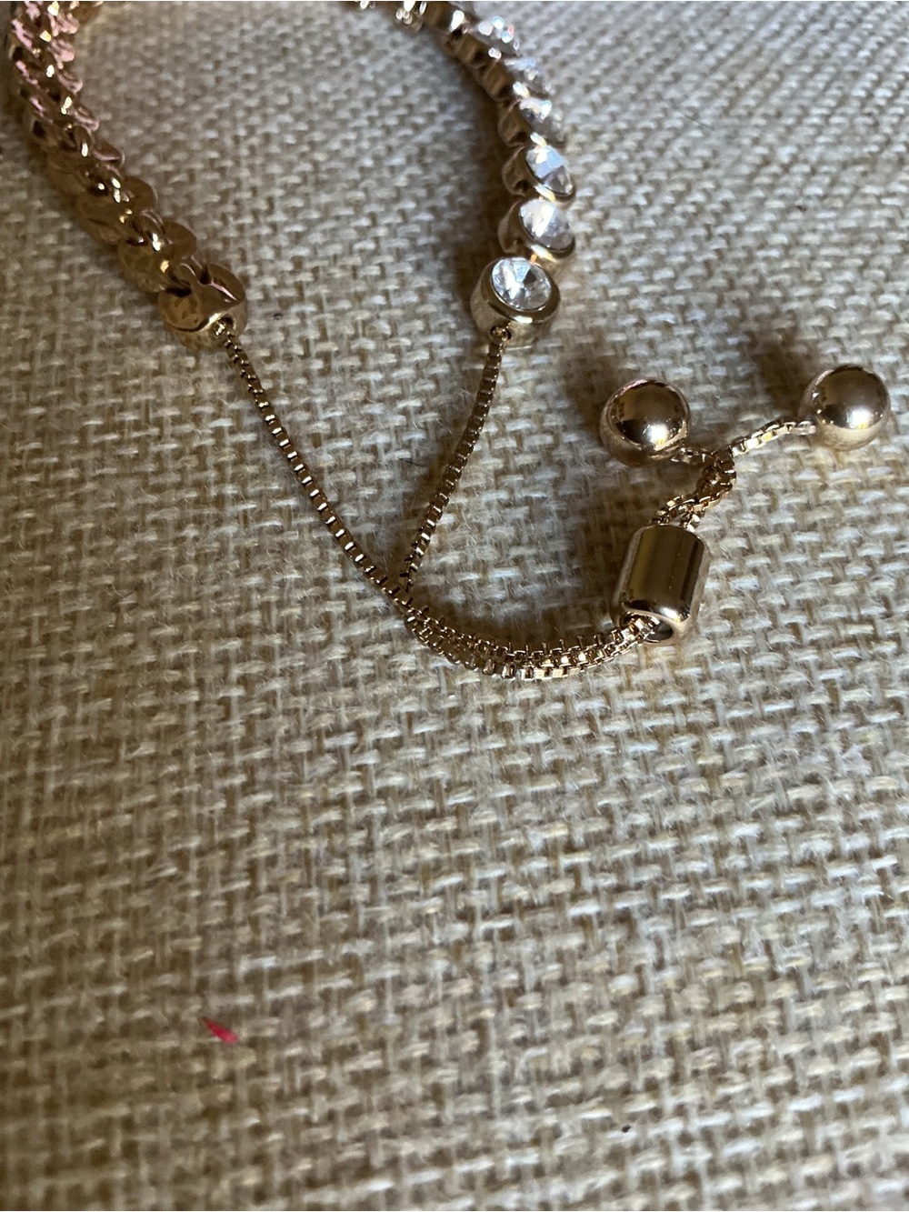 Premier Designs Gold Crystal Slider Bracelet - Picture 6 of 6
